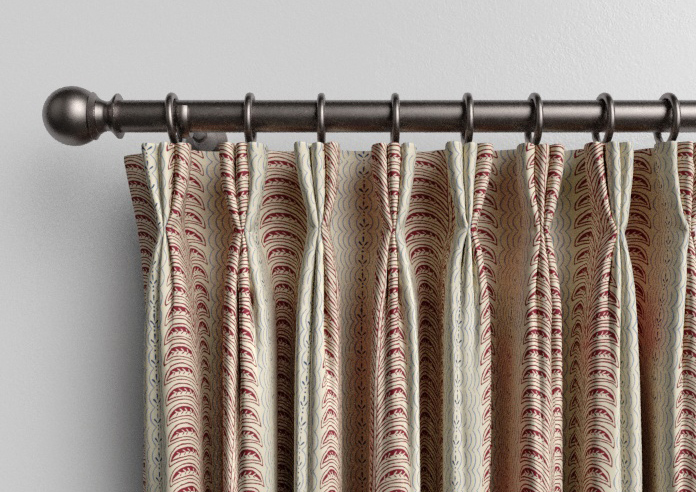 Land & Shore Fintra Stripe, Red Blue - Made to Measure Curtains - Image 11